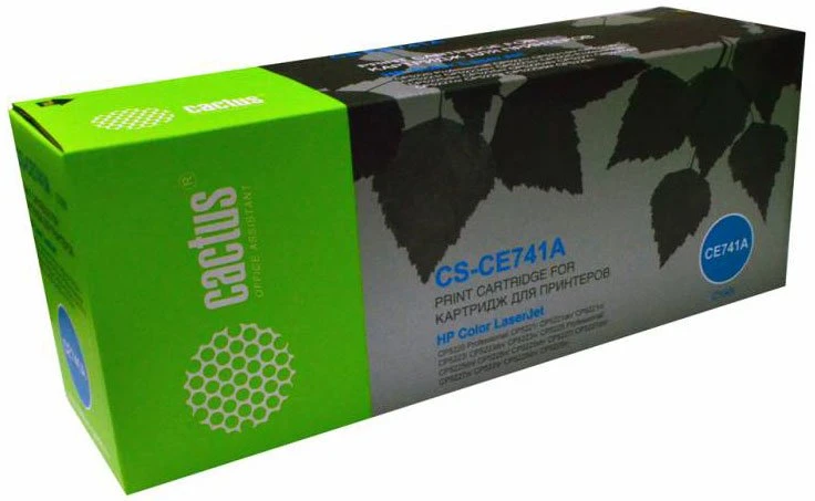 Картридж совместимый Cactus CS-CE741A (CLJ CP5220/ 5225/ 5225N/ 5225DN) C, 7,3K