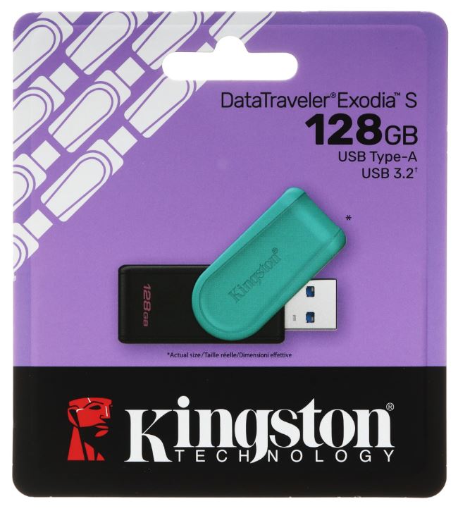 Флеш накопитель 128Gb USB 3.2 Kingston DataTraveler Exodia S