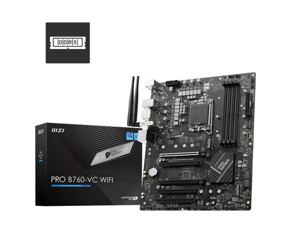 Материнская плата Socket 1700 MSI PRO B760-VC WIFI DDR5