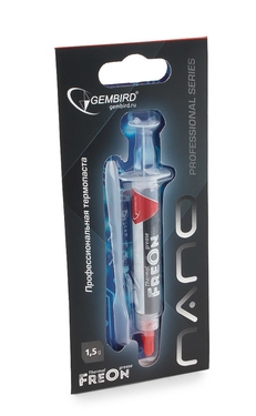 Термопаста Gembird FreOn Nano GF-31-1.5, 1,5 г, шприц
