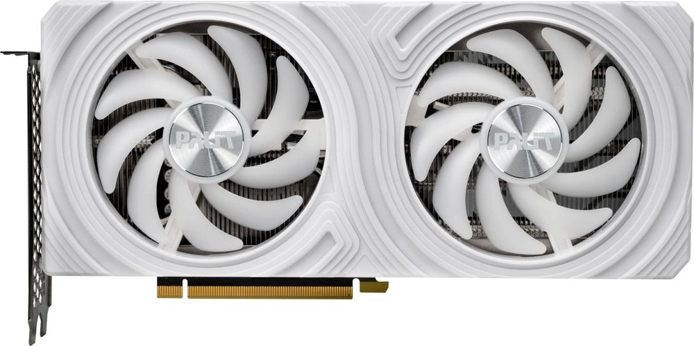 Видеокарта PCI-E 4.0 12Gb GeForce RTX 4070 Palit DUAL WHITE NED4070019K9-1047L