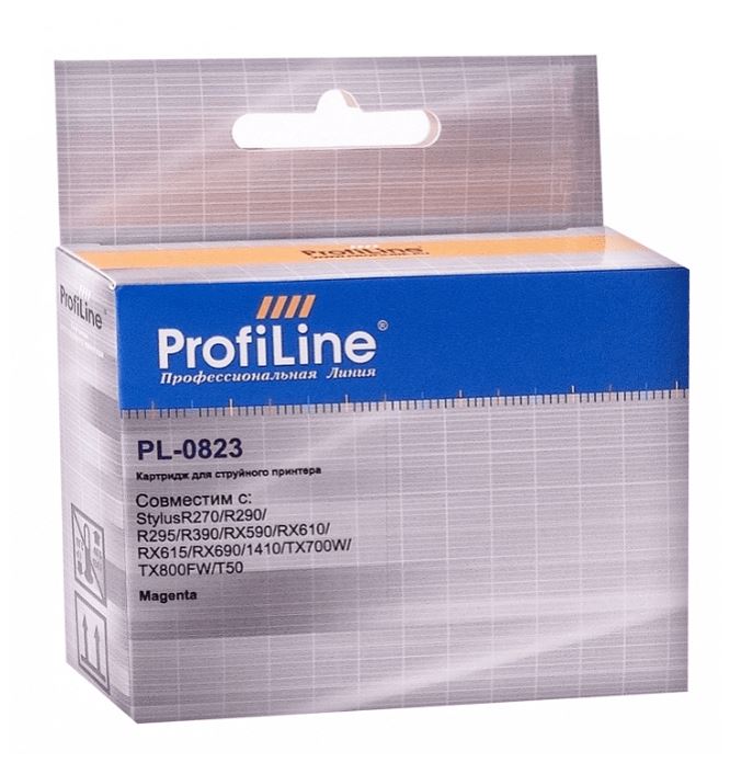 Картридж струйный ProfiLine PL-0823 для принтеров Epson StylusR270/R290/R295/R390/RX590, розовый