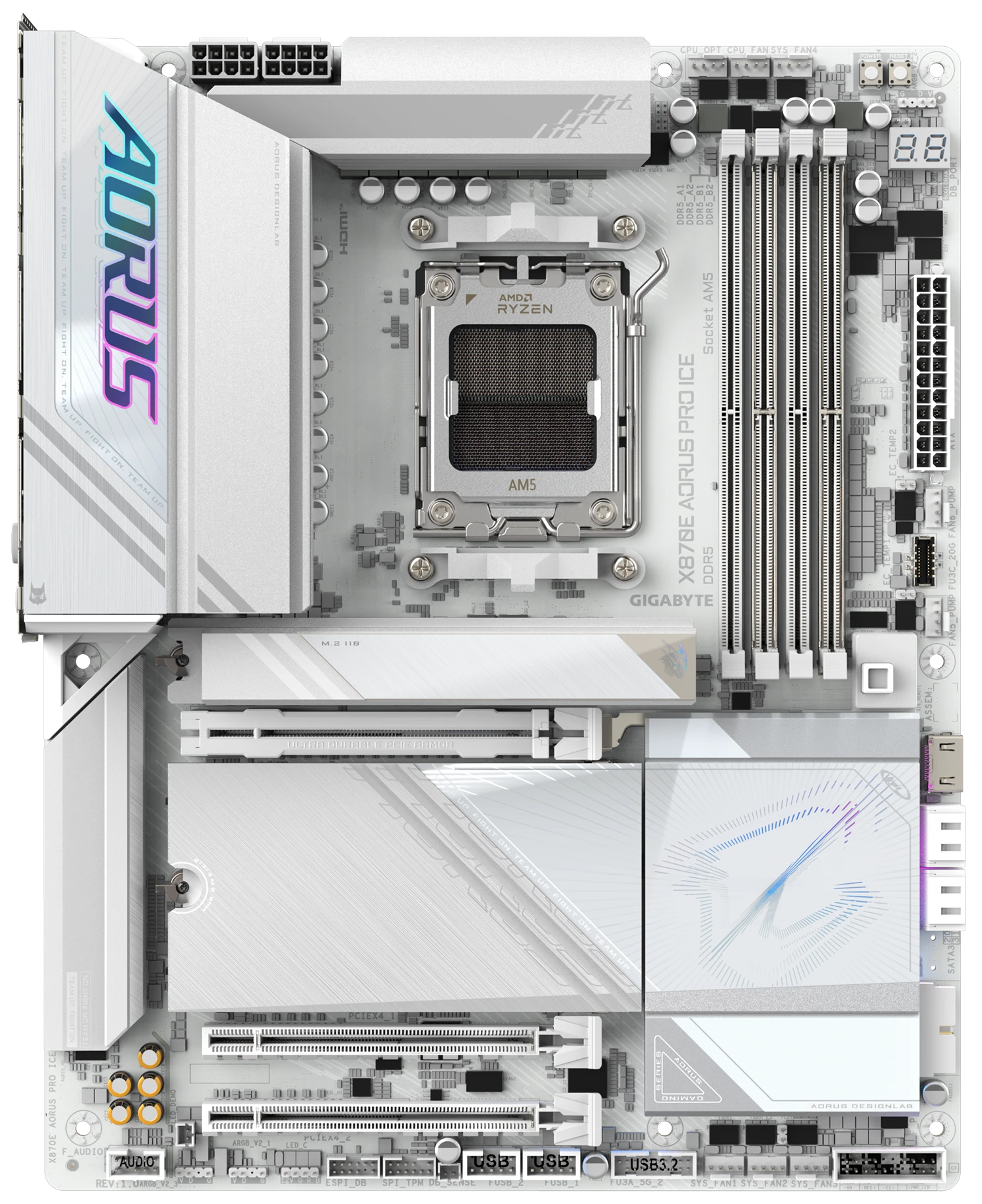 Материнская плата Socket AM5 GIGABYTE Gigabyte X870E AORUS PRO ICE