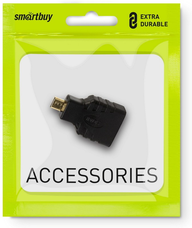 Переходник microHDMI (Male) - HDMI (Female) Smartbuy (A116)/50