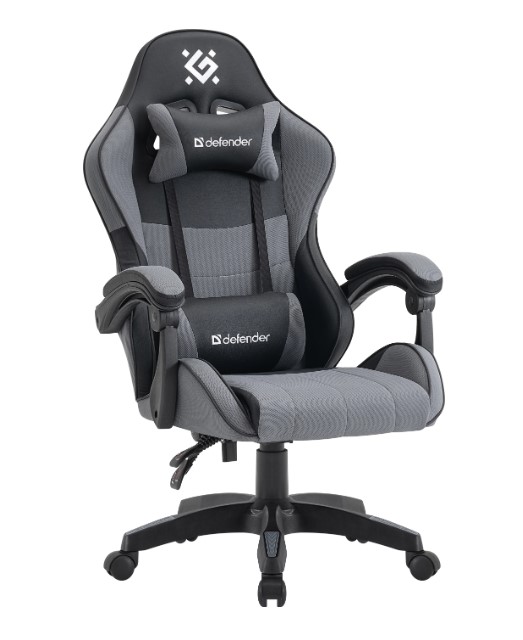 Кресло игровое Defender Strider черный/серый