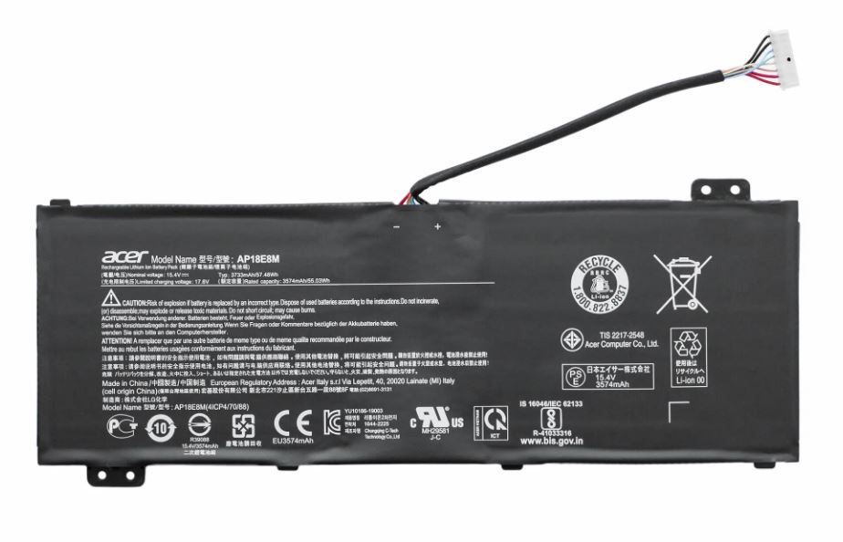 Аккумулятор для ноутбука Acer Nitro 5 AN515-57, AN515-55, AN515-45, AN515-54, AN515-44 / 15.4V 3733