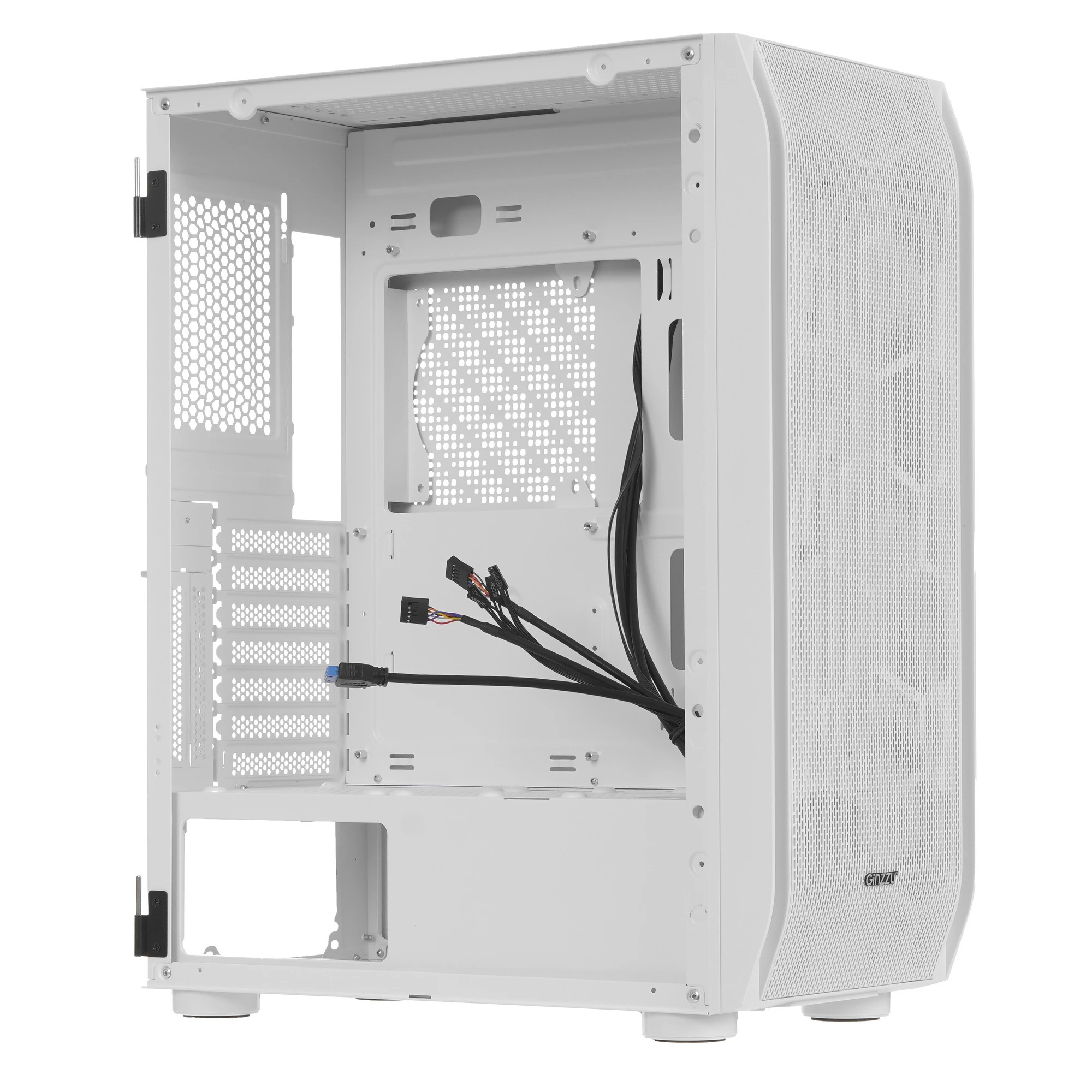 Корпус ATX без БП Ginzzu GL185 белый