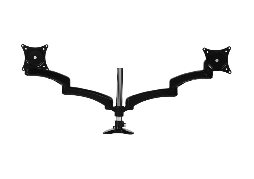 Кронштейн для мониторов Cactus CS-VM-FE124D-BK черный 15"-27" макс.8кг настольный поворот и наклон