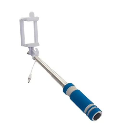 Монопод для селфи Rekam SelfiPod S-350L, проводной, синий