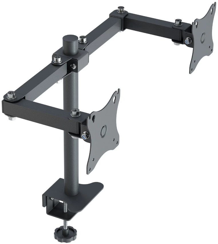 Кронштейн для мониторов РЭМО K-502 черный 15"-32" макс.16кг настольный поворот и наклон