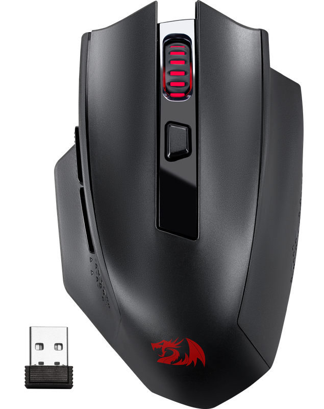 Мышь беспроводная игровая Redragon Woki, BT+2.4G, черный