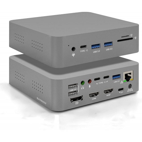 Док станция USB Type C 18 в 1 KS-is (KS-849A)