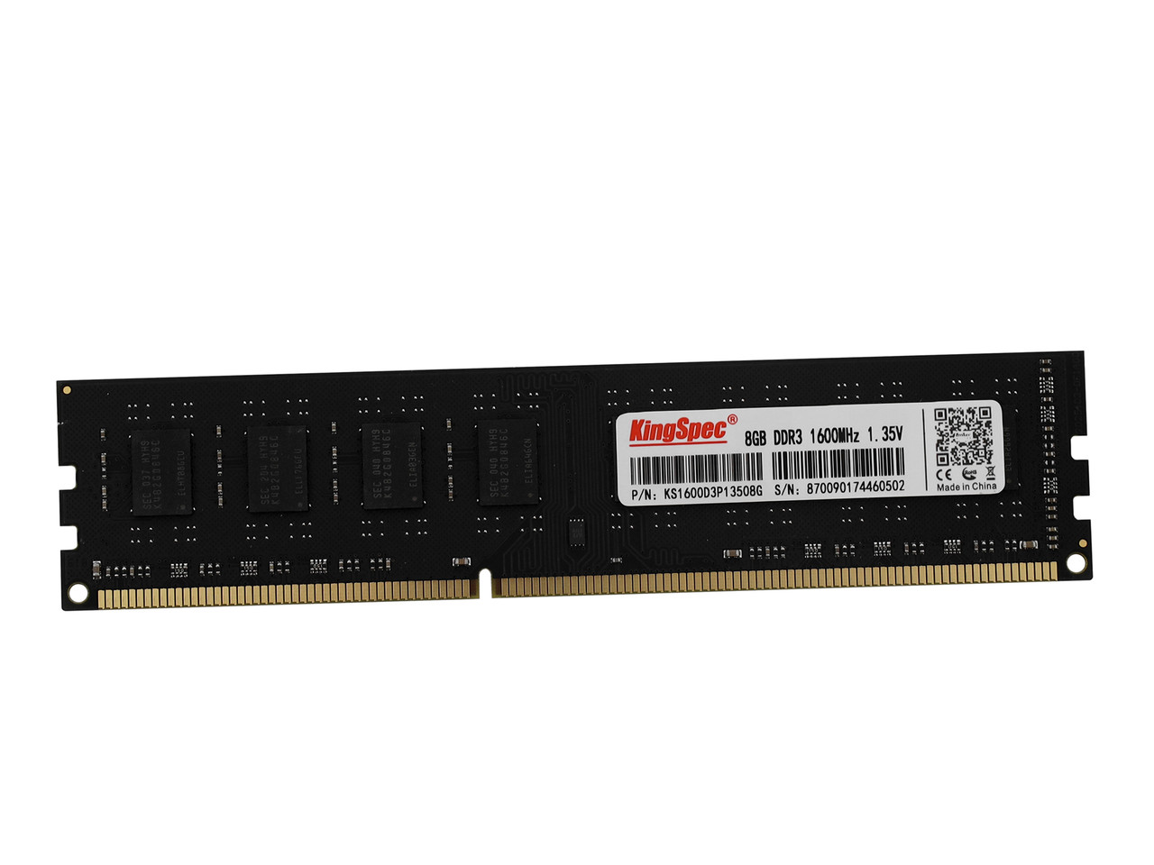 Модуль памяти DDR3L 8Gb PC12800 1600MHz Kingspec KS1600D3P13508G