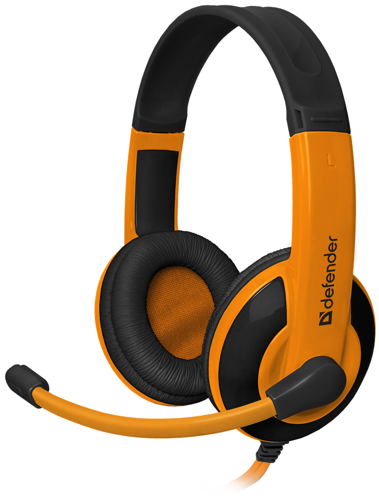 Гарнитура Defender Warhead G-120 черный + оранжевый