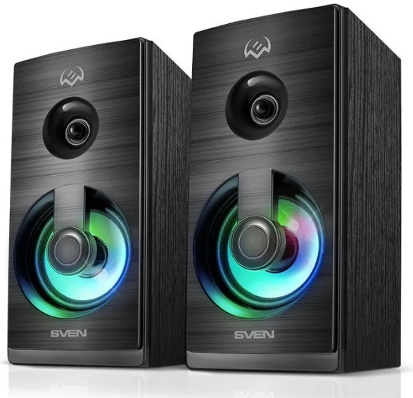 Акустика 2.0 SVEN SPS-512 USB, МДФ, Black