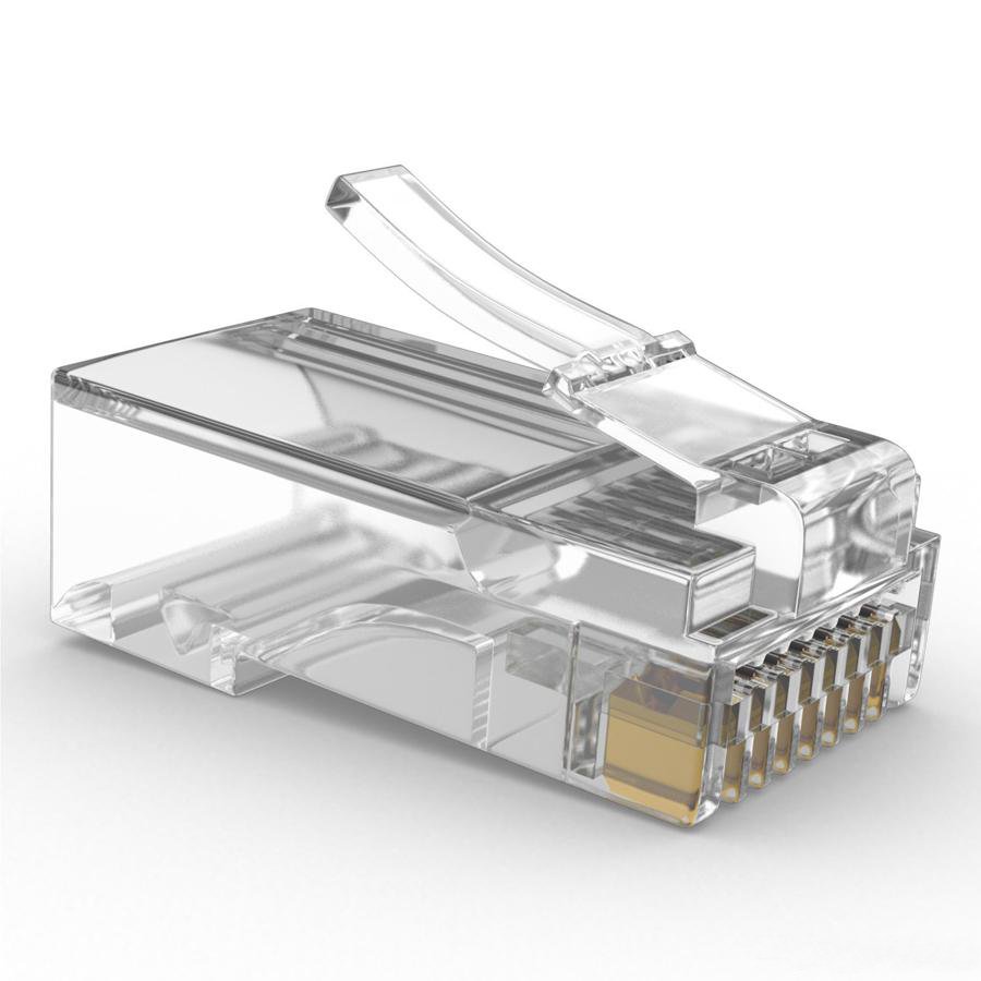 Коннектор Cablexpert RJ-45 (8P8C) LC-PTU-01/10 универсальная кат.5e, 6 микрон, сквозная (10 шт.)