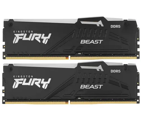 Комплект модулей памяти DDR5 2X32Gb Kingston FURY Beast Black (KF560C40BBAK2-64)