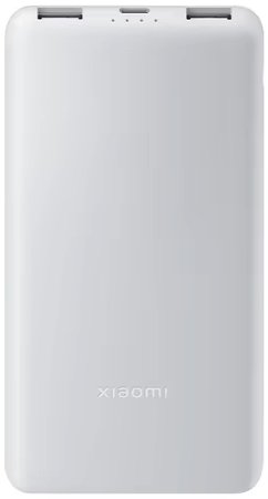 Портативный аккумулятор Xiaomi Mi Power Bank Lite GL, 10000mAh, серый (BHR9350GL)