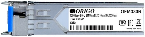 Модуль SFP ORIGO OFM330R/3KM/A1A 1G 1310/1550nm 3 KM, SC