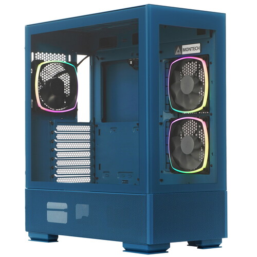 Корпус ATX без БП Montech SKY TWO MOROCCO голубой