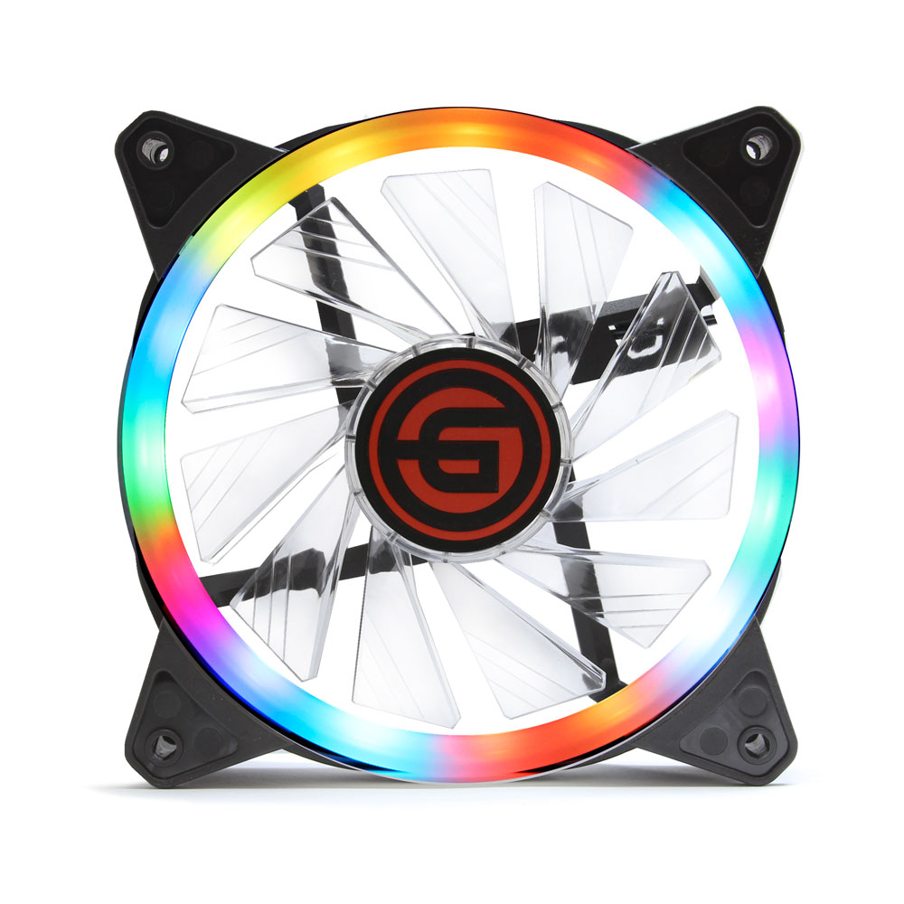 Вентилятор для корпуса Ginzzu RGB 12DR4