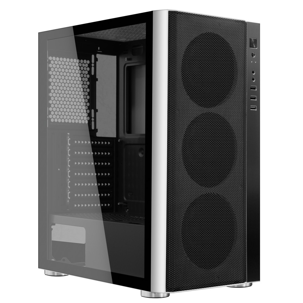 Корпус ATX без БП Ginzzu CL185, белый