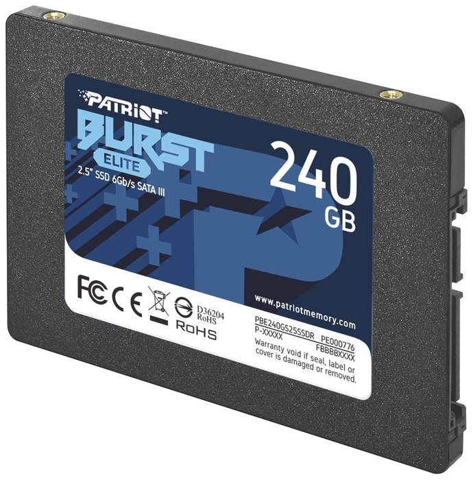 Накопитель SSD SATA 2,5" 240Gb Patriot Burst Elite (PBE240GS25SSDR)