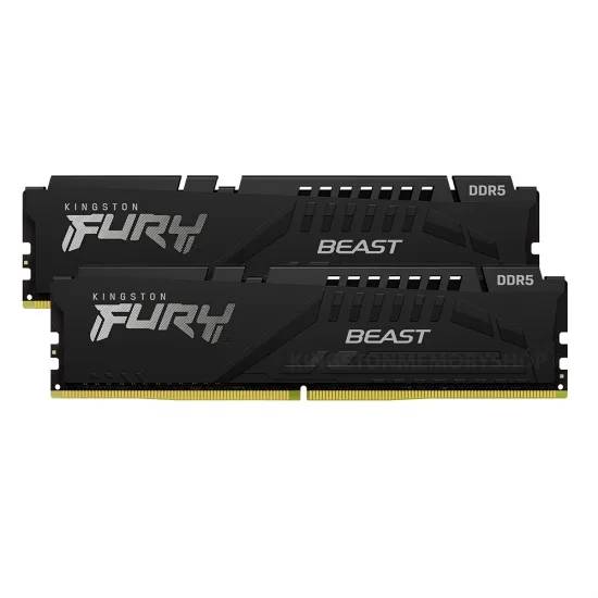 Комплект модулей памяти DDR5 2X32Gb Kingston FURY Beast Black (KF556C40BBK2-64)