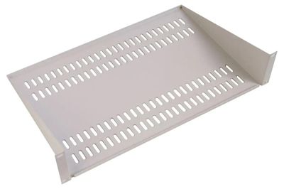 Полка стационарная ЦМО (МС-30) 2U 15кг. 19" 300мм серый