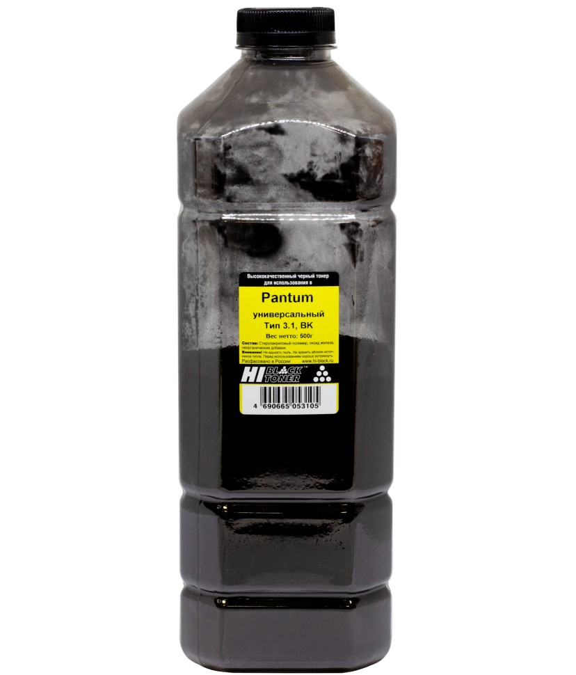 Тонер Hi-Black Универсальный для Pantum P2200/P2507/M6500/M6600 PC-211 Bk, 500 г, канистра