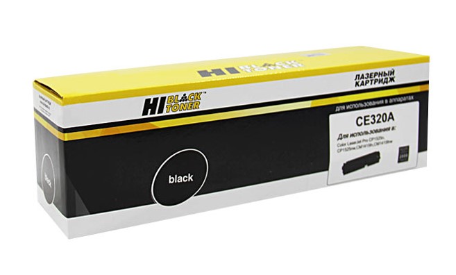 Картридж совместимый Hi-Black HB-CE320A (HP CLJ Pro CP1525/CM1415), № 128A, Bk, 2K