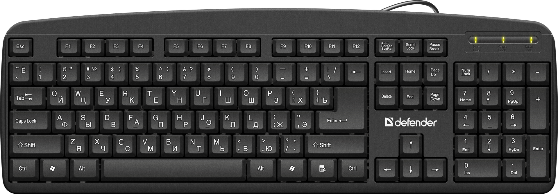 Клавиатура Defender HB-910 USB Black
