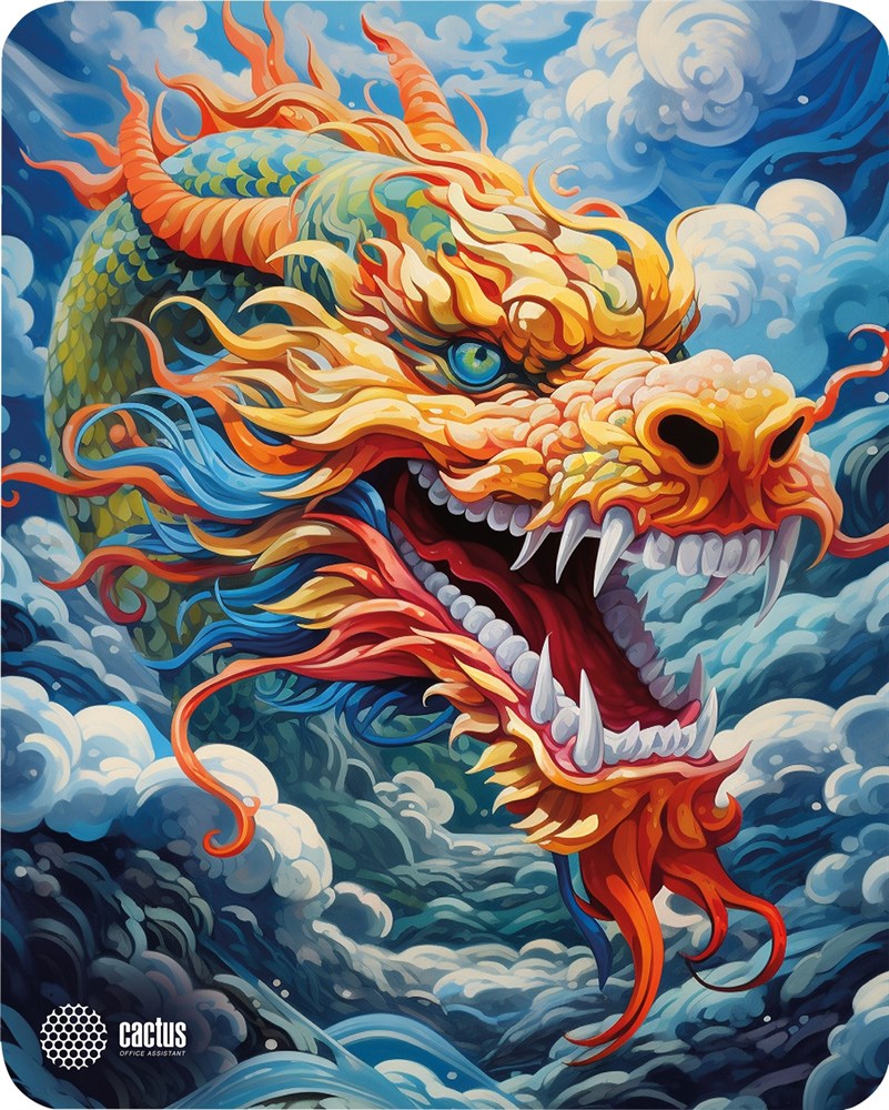 Коврик Cactus Colorful Dragon CS-MP-D07M 300x250x3мм