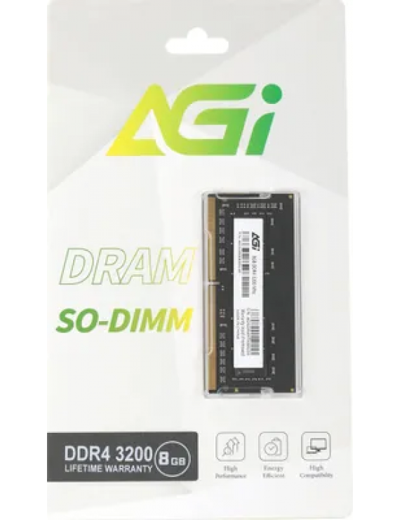 Модуль памяти DDR4 SODIMM 8Gb PC25600 3200MHz AGi (AGI320008SD138-ST)