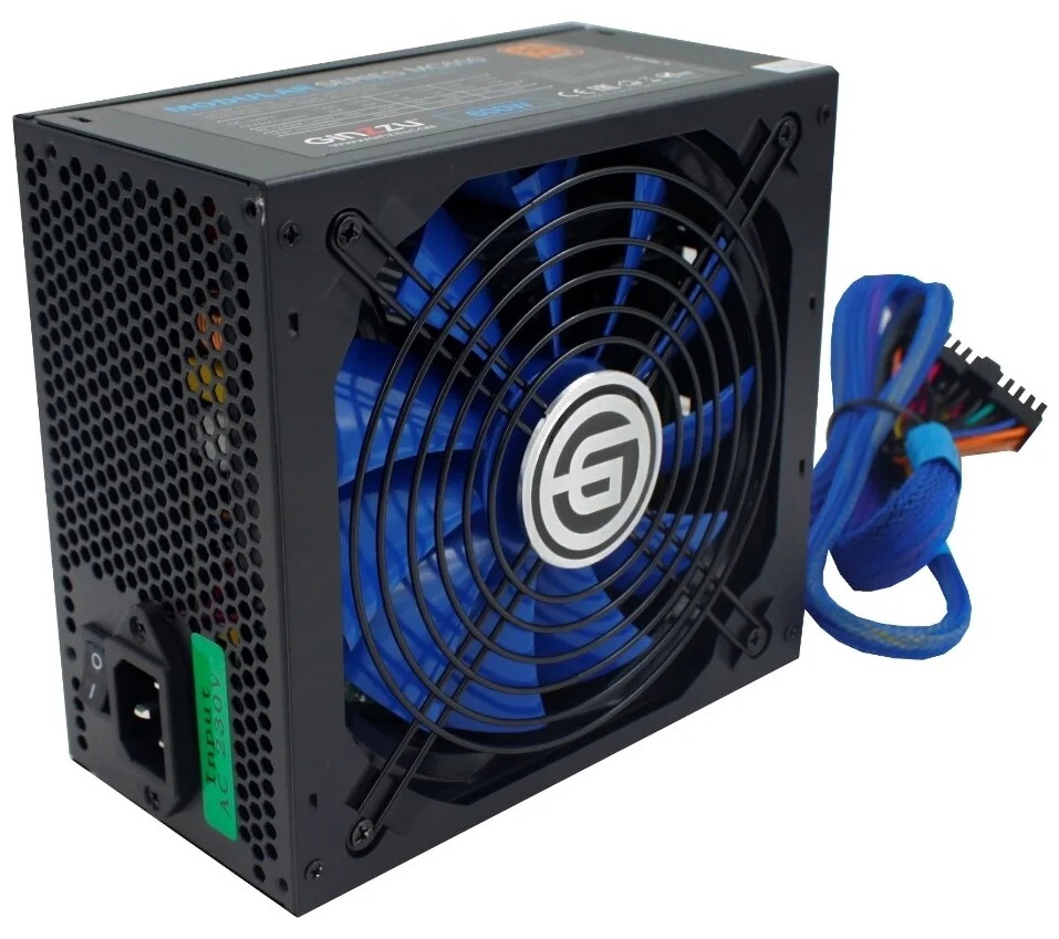 Блок питания 600W Ginzzu MC600 80+Bronze, черный