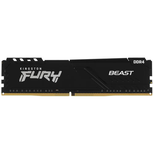 Модуль памяти DDR4 16Gb PC25600 3200MHz Kingston FURY Beast Black (KF432C16BB/16)(SP)