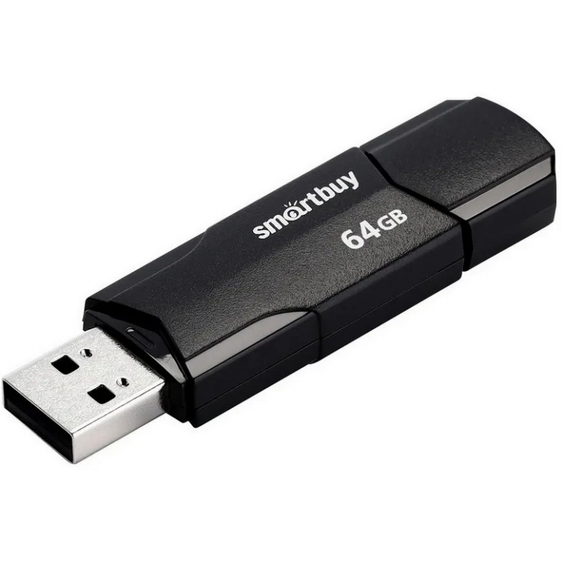 Флеш накопитель 64Gb USB 3.0 SmartBuy CLUE Black (SB64GBCLU-K3)