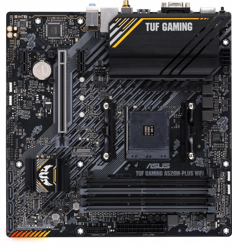 Материнская плата Socket AM4 ASUS TUF GAMING A520M-PLUS WIFI