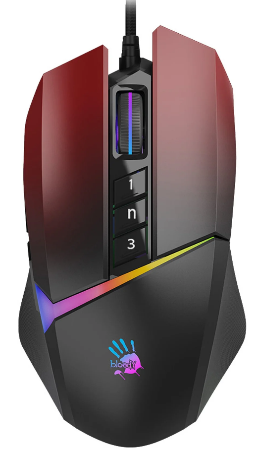 Мышь игровая A4Tech W60 Max BLOODY, красный