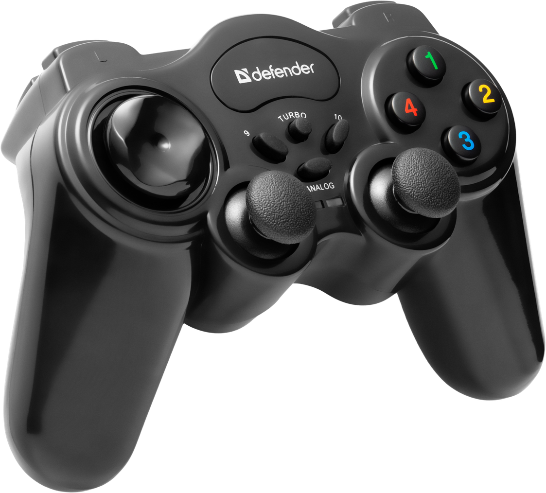 Геймпад беспроводной Defender Game Master Wireless, черный