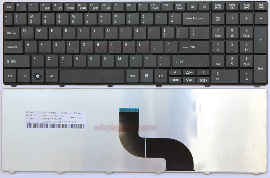 Клавиатура для ноутбука Acer Aspire E1-521 E1-531 E1-571 TravelMate 5335 5542 5735 7740 8571 8572 R