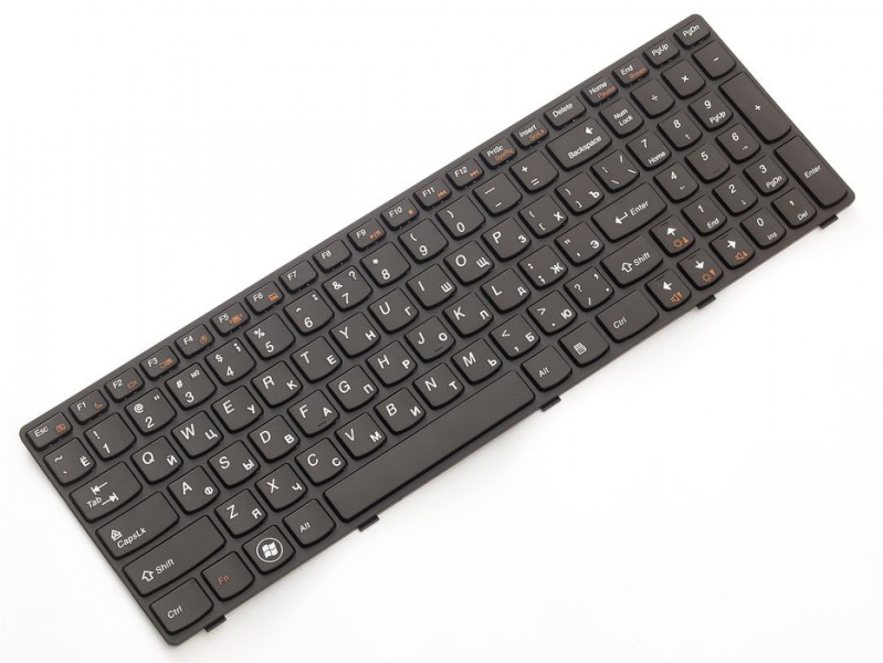 Клавиатура для ноутбука Lenovo IdeaPad G580 G585 Z580 Z585 RU Black Frame Black (25-201846 )
