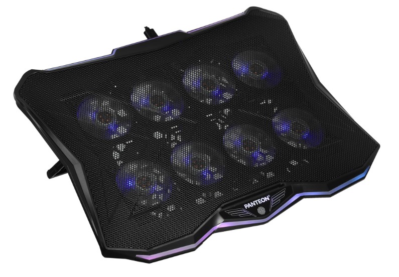 Охлаждающая подставка для ноутбука PANTEON CP-178 RGB Black 9"-18", USB, 8 вентиляторов