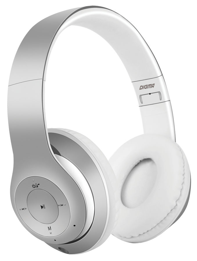 Bluetooth Гарнитура Digma BT-14S, серебристый