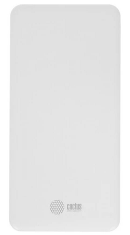 Портативный аккумулятор Cactus CS-PBFSKT-10000, 10000mAh, белый