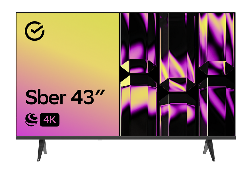 Телевизор 43" Sber SDX 43U4126 черный