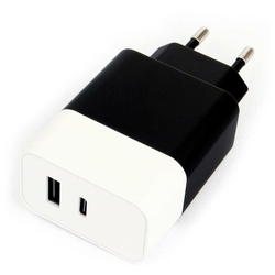 Универсальное СЗУ Cablexpert MP3A-PC-36 (12Вт, 2 USB, 2.4А, кабель lightning 1м), черный