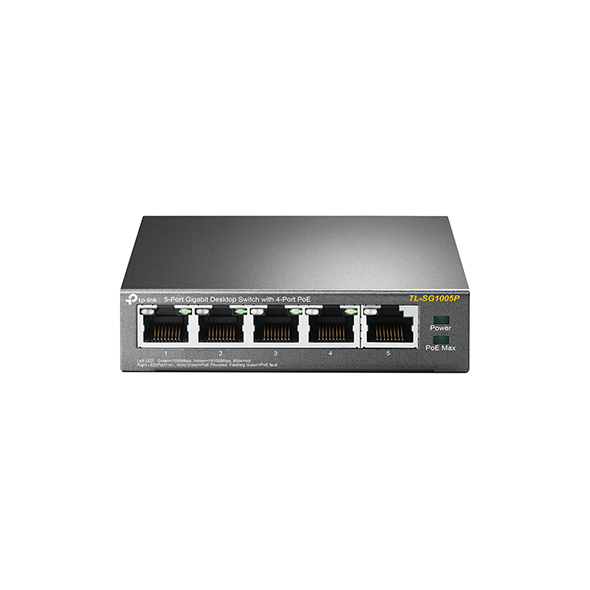 Коммутатор TP-Link TL-SG1005P 5port, неуправляемый, PoE