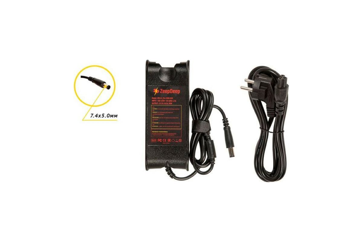 Блок питания для ноутбука Dell 90W (19.5V, 4.62A, 7.4-5.0mm) ZeepDeep