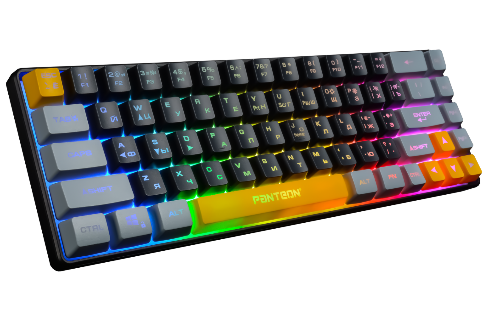 Клавиатура игровая с подсветкой PANTEON M2 USB, черная/серая